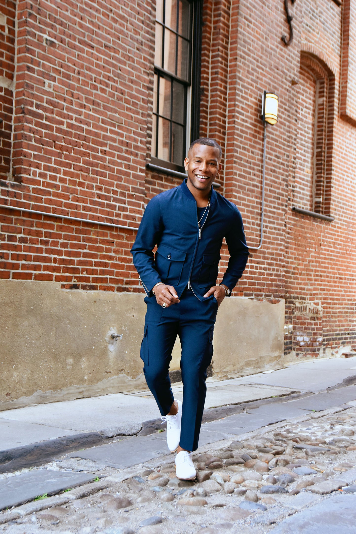 Damari x MSP - Seersucker Tracksuit (Navy)