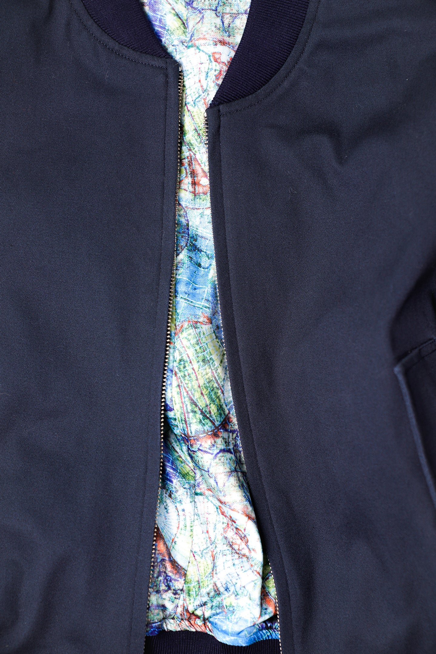 Bomber Jacket - (Navy)