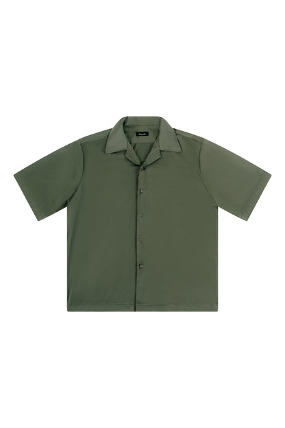 Camp Collar Short Sleeve Shirt - Silk