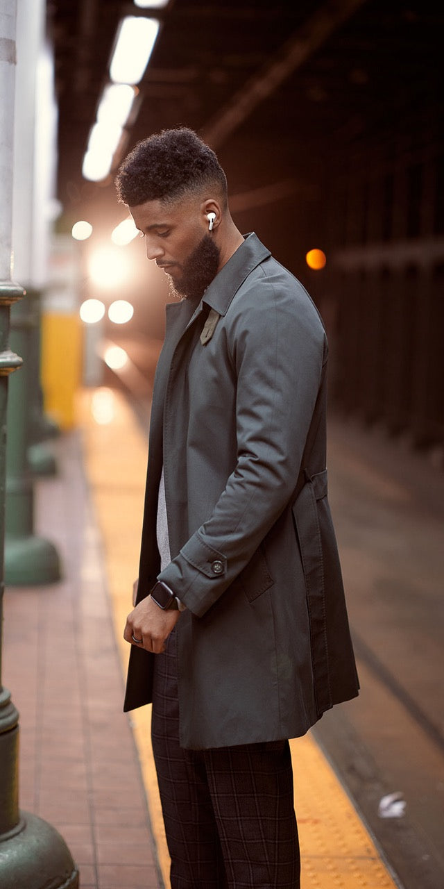 Green Trench Coat