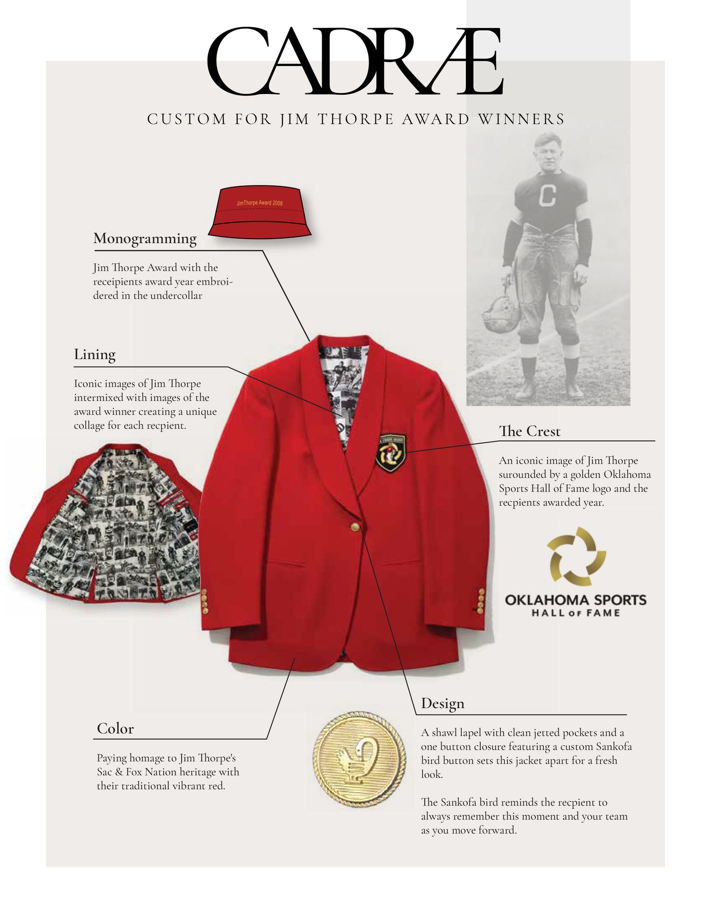The Jim Thorpe Award Red Jacket
