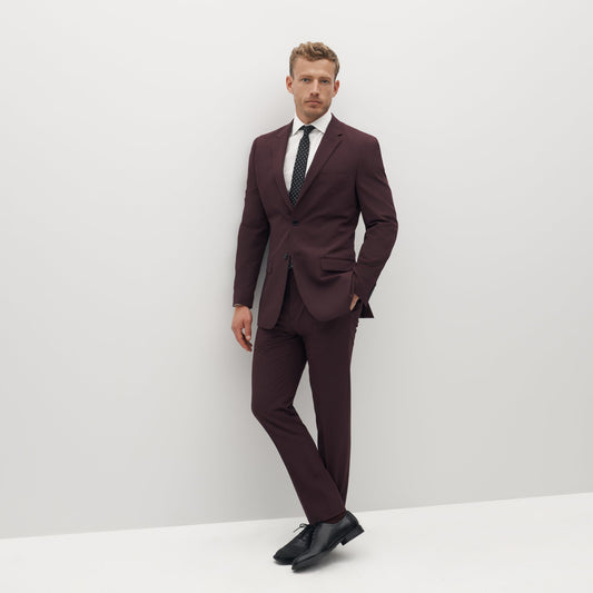 Burgundy Suit Pants by SuitShop
