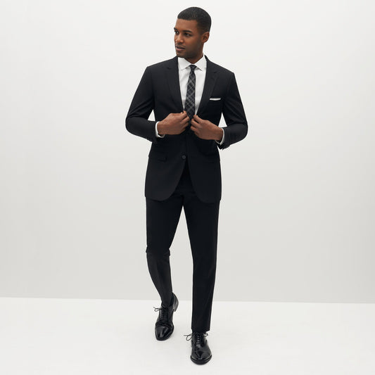 Classic Black Suit Jacket by SuitShop